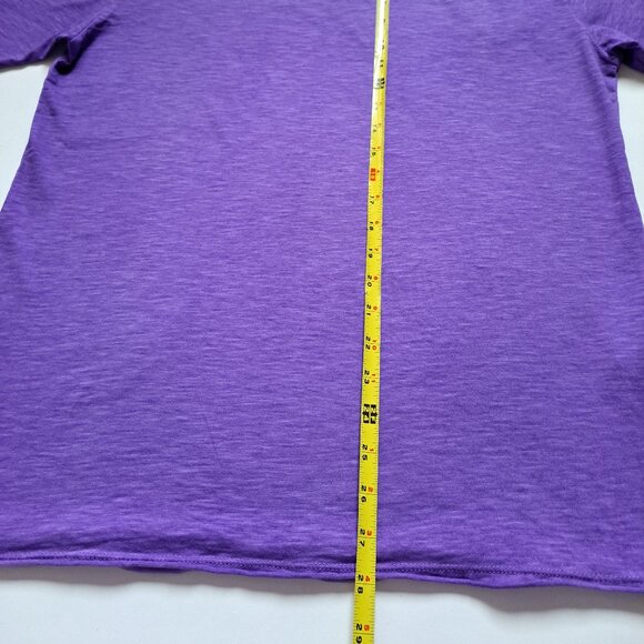 NEW Gionfriddo Men's Italian 100% Cotton Crew Neck Purple T-shirt Size L - Picture 10 of 13